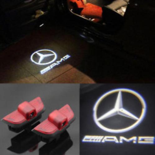 Mercedes AMG led deur auto portier projector C-klasse C230, Auto diversen, Tuning en Styling, Ophalen of Verzenden