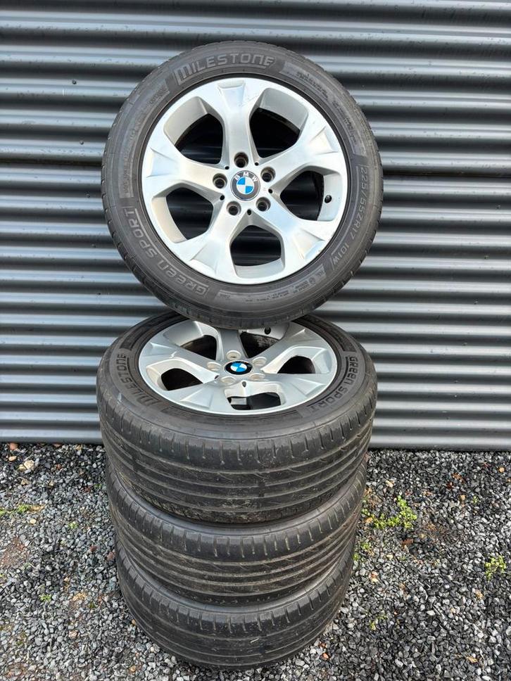 17 inch BMW X1 E84 velgen + zomerbanden, Auto-onderdelen, Banden en Velgen, Banden en Velgen, Zomerbanden, 17 inch, 225 mm, Gebruikt