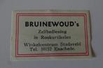 BRUINEWOUD'S   Zelfbediening  Stadsveld    ENSCHEDE, Verzamelen, Rookartikelen, Aanstekers en Luciferdoosjes, Verzenden, Zo goed als nieuw