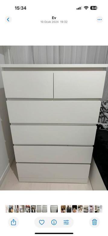 Ikea malm ladekast wıt