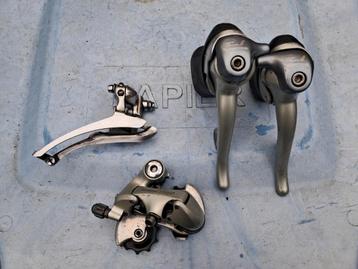 Shimano 105 sti shifters 2x8 speed en derailleurs  beschikbaar voor biedingen