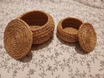 2 rieten mandjes, Ophalen, Gebruikt