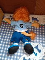 Loekie de Leeuw voetbal knuffel met blauw shirt nr. 5, Ophalen of Verzenden, Overige typen