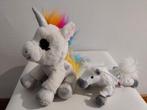 Knuffel Paarden Set - Eenhoorn & Klein Paardje, Ophalen of Verzenden, Zo goed als nieuw, Paard