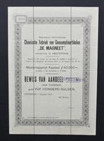 Fabriek van Consumptieartikelen "De Magneet" - A'dam 1912, Verzenden, Voor 1920, Aandeel
