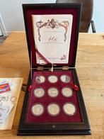 Zilver 925 set Engeland 18 penningen 925 Kroning viering, Ophalen of Verzenden, Buitenland, Munten