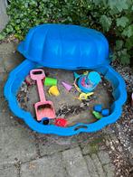 Schelp zandbak incl zand en wat speelgoed, Kinderen en Baby's, Speelgoed | Buiten | Zandbakken, Ophalen, Gebruikt