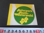 sticker Duitsland Naturpark Rhein - Westerwald, Verzamelen, Ophalen, Zo goed als nieuw, Bedrijf of Vereniging