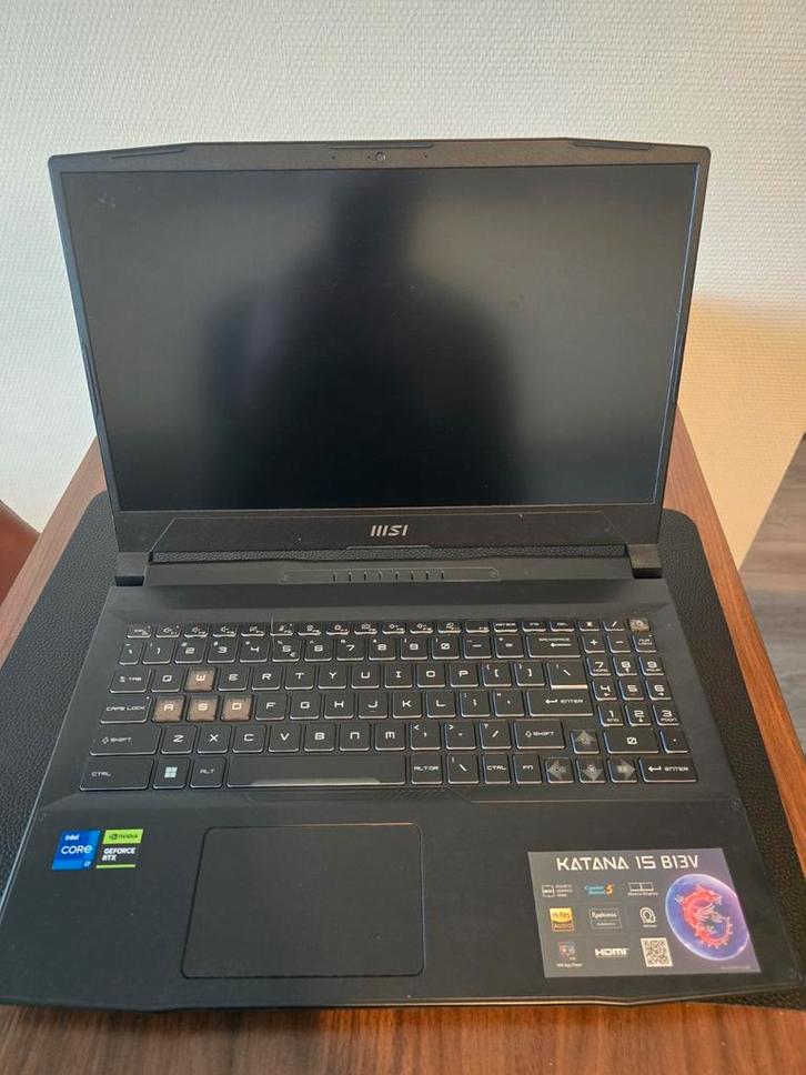 MSI Katana 15 B13V, Computers en Software, Windows Laptops, Zo goed als nieuw, 15 inch, SSD, 3 tot 4 Ghz, 16 GB, Qwerty, Met videokaart