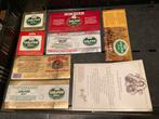 Gulpener Bier Etiketten Dort, Pilsener, X-pert en Bokbier., Verzamelen, Biermerken, Ophalen of Verzenden, Gebruikt, Overige typen