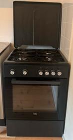 Gasfornuis inclusief oven en gasslang, Witgoed en Apparatuur, Fornuizen, Ophalen, 4 kookzones, Zo goed als nieuw, Gas