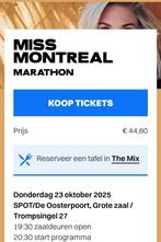 2x Tickets Miss Montreal Spot groningen 23 oktober rij 4!, Tickets en Kaartjes, Twee personen