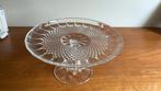 Kristallen gebaksschaal, Ophalen of Verzenden, Zo goed als nieuw