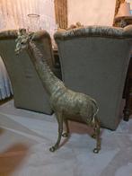 Giraf beeld goudkleurig, Verzamelen, Dierenverzamelingen, Ophalen of Verzenden, Zo goed als nieuw, Beeldje of Figuurtje