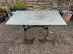Marmeren tuintafel, Tuin en Terras, Tuintafels, Ophalen, Zo goed als nieuw, Rechthoekig, Overige materialen