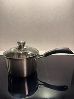 Sausepan 1.5L / steelpan, Huis en Inrichting, Keuken | Potten en Pannen, Ophalen of Verzenden, Gebruikt, Rvs, Koekenpan of Braadpan