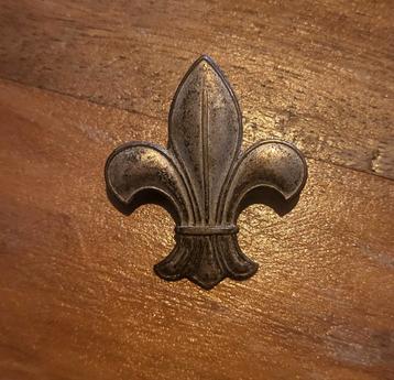 Oud baret embleem beschikbaar voor biedingen