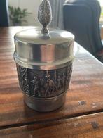 Vintage Tinnen Pot met Deksel, Antiek en Kunst, Antiek | Tin, Ophalen of Verzenden