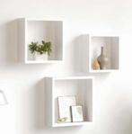 Wand plankjes kubus vierkant, Ophalen, Nieuw