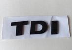 Volkswagen TDI embleem logo letters Hoogglans Zwart, Verzenden