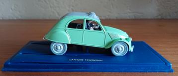 De 2CV uit de zaak Zonnebloem. Kuifje auto 1:43 #Tintin   beschikbaar voor biedingen