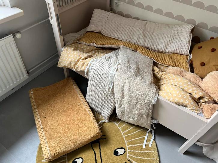 Koeka Bedbumper Wafel - Natural Off White, Kinderen en Baby's, Kinderkamer | Inrichting en Decoratie, Zo goed als nieuw, Overige typen