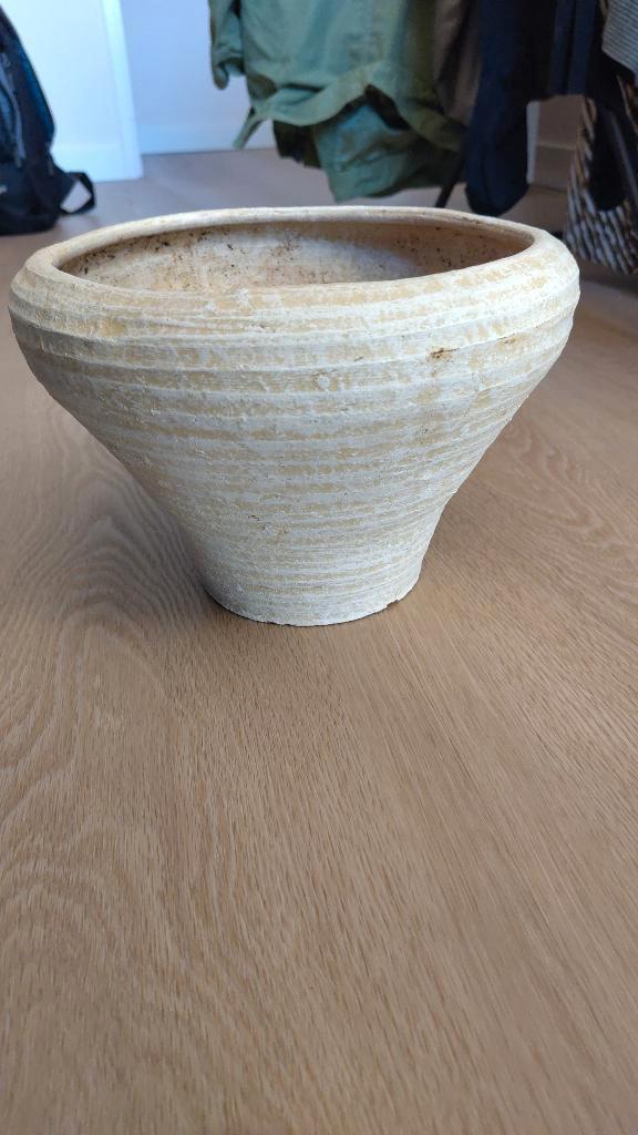 Terracotta bloempot, Tuin en Terras, Bloempotten, Aardewerk, Binnen, Minder dan 40 cm, Minder dan 25 cm, Rond, Ophalen