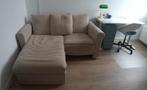 Bank met chaise longue en opbergruimte, Huis en Inrichting, Banken | Sofa's en Chaises Longues, Ophalen, Gebruikt, 100 tot 125 cm