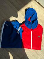 Lacoste Trainingspak Rood/Blauw Maat L, Ophalen of Verzenden, Gedragen, Maat 52/54 (L), Blauw