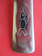 (KB4943) Kinderbestek Mannetje getekend vork, Ophalen of Verzenden, Gebruikt