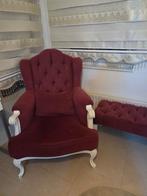 Banken, Huis en Inrichting, Fauteuils, Ophalen, Gebruikt, 75 tot 100 cm, Hout