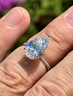 Gouden ring met VS1 diamant 5.24ct! IGI certificaat nieuw!, Sieraden, Tassen en Uiterlijk, Ringen, Wit, Nieuw, Ophalen of Verzenden