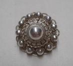 Zilveren Zeeuwse knop broche nr.1296, Verzenden, Minder dan 4 cm, Zo goed als nieuw, Zilver