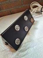 Vintage bruine (bed-nacht)lamp, Ophalen of Verzenden, Zo goed als nieuw, Metaal