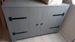 Mooie grijze opbergkast - 145x46x100 cm, Ophalen, Zo goed als nieuw, 25 tot 50 cm, 100 tot 150 cm