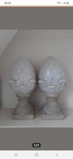 2 prachtige stenen ornamenten 35cm hoog Countryfield, Tuin en Terras, Ophalen, Zo goed als nieuw, Steen, Overige typen