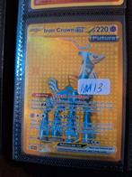 Iron Crown ex - Zeldzame Pokémonkaart - Near Mint, Ophalen of Verzenden, Zo goed als nieuw, Losse kaart, Foil