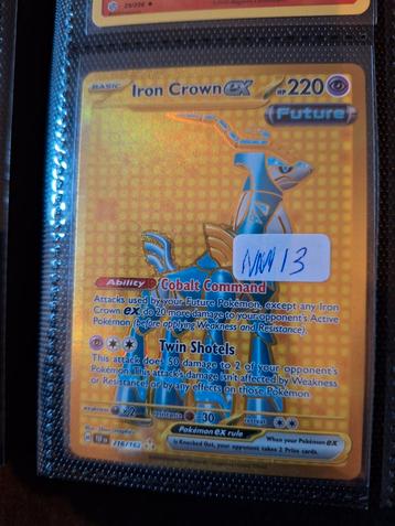 Iron Crown ex - Zeldzame Pokémonkaart - Near Mint beschikbaar voor biedingen