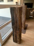 Exclusieve oud eiken vloerlamp, Huis en Inrichting, Ophalen, Boomstam, 100 tot 150 cm, Oud eiken