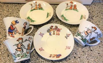 Oud Servies Societe Ceramique Kop en Schotels ppstk. beschikbaar voor biedingen