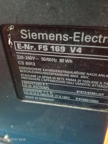 Siemens FS169V4 werkende beeldbuis televisie. beschikbaar voor biedingen