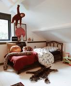 Retro Rotan Bed 90x200 - Vintage Stijl, Ophalen, Overige materialen, Gebruikt, 90 cm