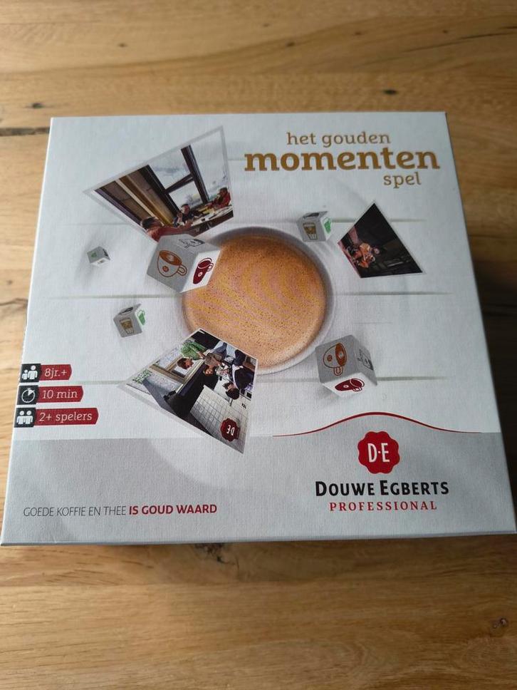 Het Gouden Momenten Spel - Douwe Egberts, Hobby en Vrije tijd, Gezelschapsspellen | Overige, Zo goed als nieuw, Een of twee spelers