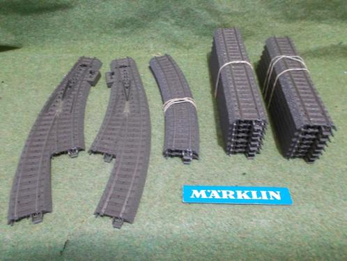 Marklin C rails 24188 24172 wissel 24671 24672 Verzenden kan, Hobby en Vrije tijd, Modeltreinen | H0, Zo goed als nieuw, Rails