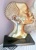 Bronzen Afrikaanse buste  Art Deco, Antiek en Kunst, Verzenden