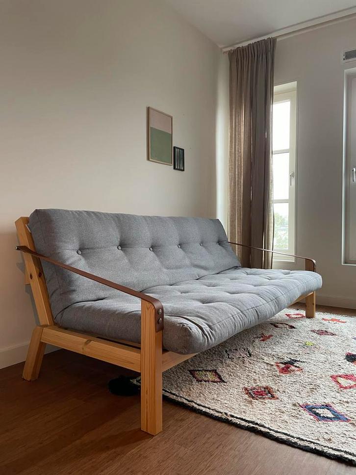 Karup Poetry Slaapbank - Naturel, Huis en Inrichting, Slaapkamer | Slaapbanken, Zo goed als nieuw, Overige maten, Overige maten
