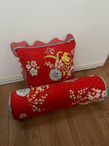 Pip Studio sierkussens rood/roze set van 2 beschikbaar voor biedingen