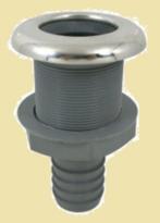 Kunststof huiddoorvoeren met RVS flens & slangtule va € 5,25, Watersport en Boten, Ophalen of Verzenden, Nieuw, Motor en Techniek