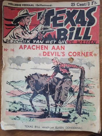 Texas Bill Apachen aan "Devil's Corner" Uitgave 1950 beschikbaar voor biedingen