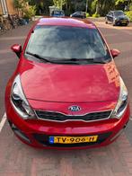 Kia Rio 1.4 2014 Rood automaat, Auto's, Zwart, 4 cilinders, 1396 cc, 48 €/maand